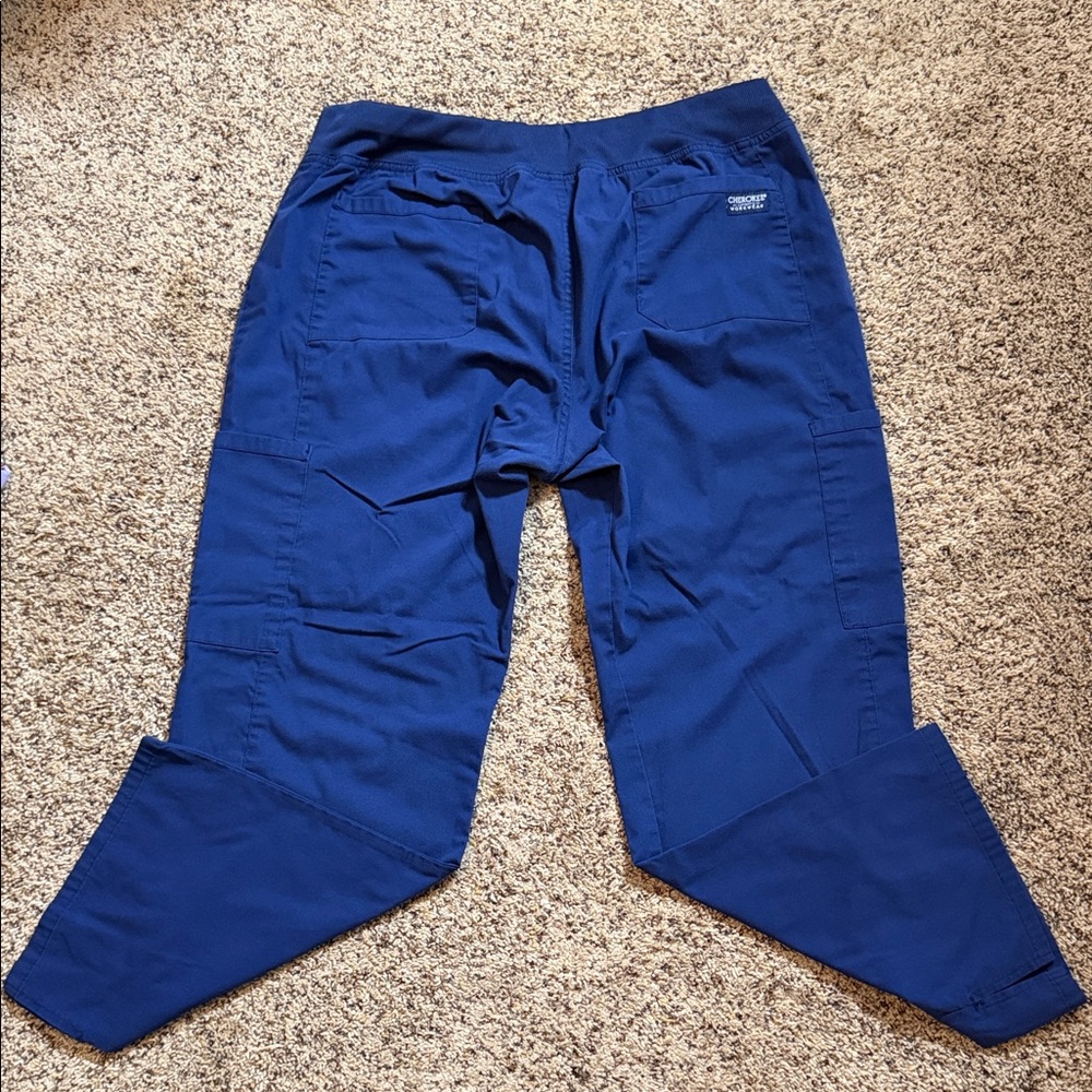 Women's Navy Cherokee Scrub Pants - Picture 2 of 3